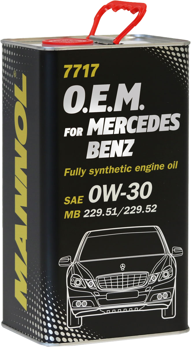 Моторное масло Mannol 7717 O.E.M. for Mercedes Benz 0W30, 4л